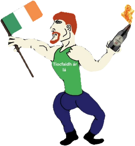 🇮🇪 Стикер «SuperChad» для Telegram