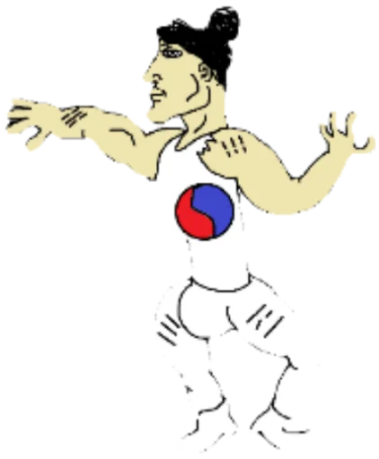 🇰🇷 Стикер «SuperChad» для Telegram