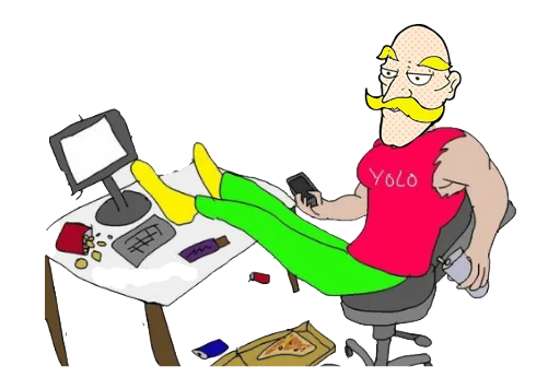 👨‍🦳 Стикер «SuperChad» для Telegram