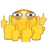 Стикер 22 Cringe Emoji