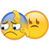 Стикер 5 Cringe Emoji