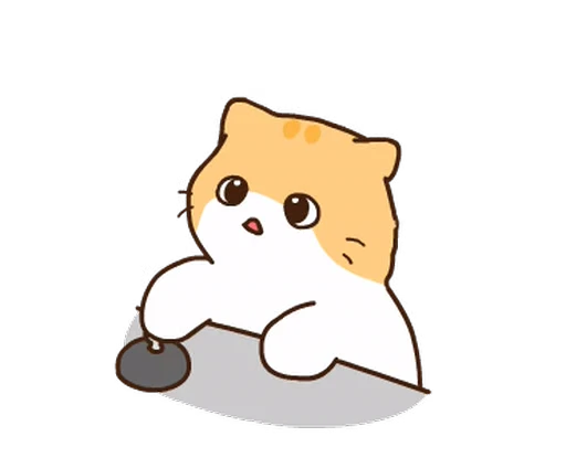 😌 Стикер «котик ૮꒰» для Telegram