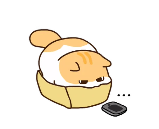 😊 Стикер «котик ૮꒰» для Telegram