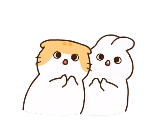 😯 Стикер «котик ૮꒰» для Telegram