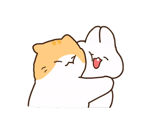 🥰 Стикер «котик ૮꒰» для Telegram