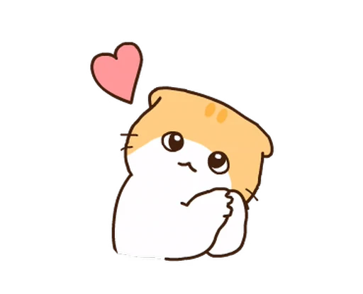 🥰 Стикер «котик ૮꒰» для Telegram