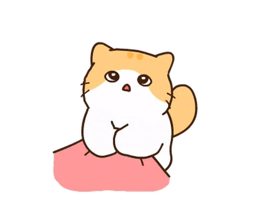 🥺 Стикер «котик ૮꒰» для Telegram