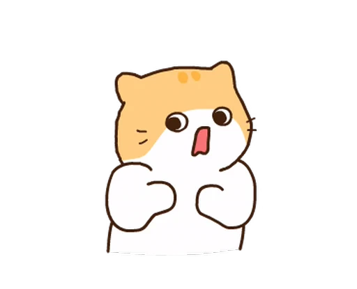😨 Стикер «котик ૮꒰» для Telegram