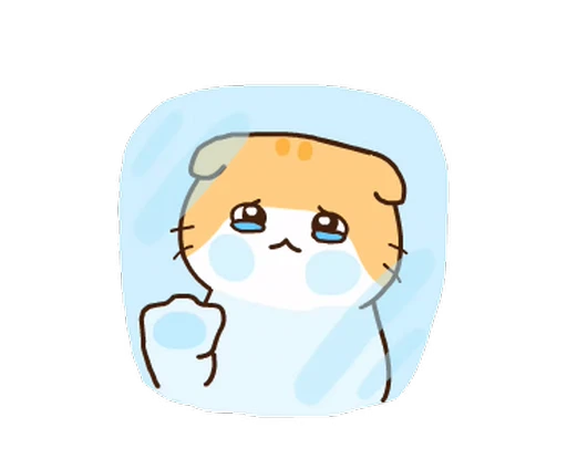🥹 Стикер «котик ૮꒰» для Telegram