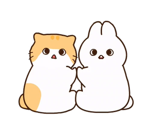 🤩 Стикер «котик ૮꒰» для Telegram
