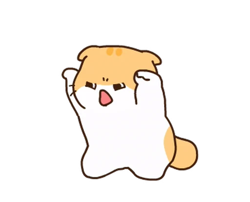 😡 Стикер «котик ૮꒰» для Telegram