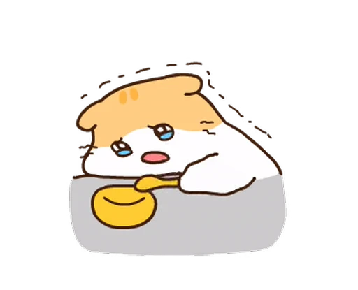 😭 Стикер «котик ૮꒰» для Telegram