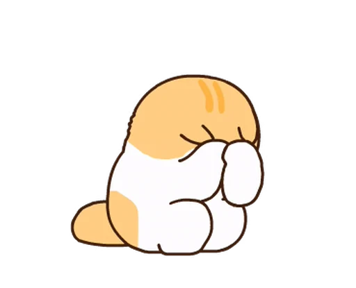 😭 Стикер «котик ૮꒰» для Telegram