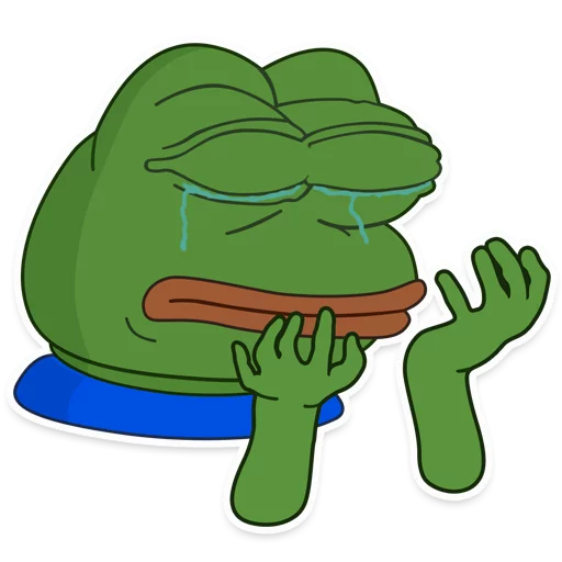 😥 Стикер «Frogalicious» для Telegram