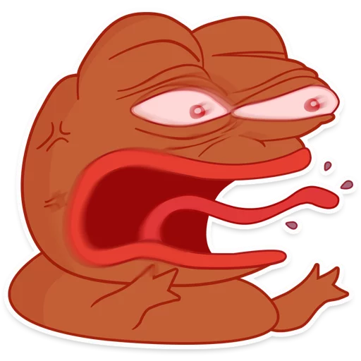 😡 Стикер «Frogalicious» для Telegram