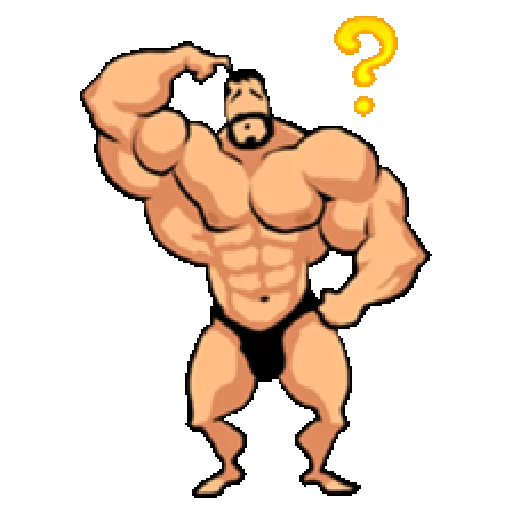 ❓ Стикер «Super Muscle Man» для Telegram