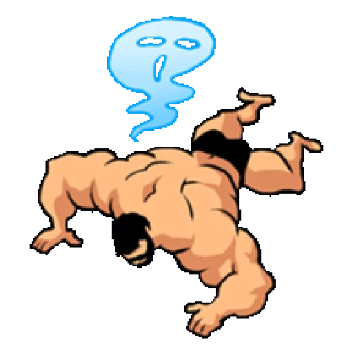 😱 Стикер «Super Muscle Man» для Telegram