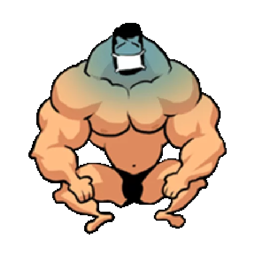 😨 Стикер «Super Muscle Man» для Telegram