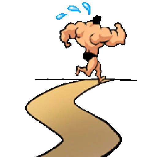 💦 Стикер «Super Muscle Man» для Telegram