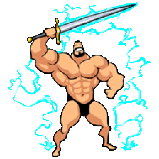 🗡 Стикер «Super Muscle Man» для Telegram