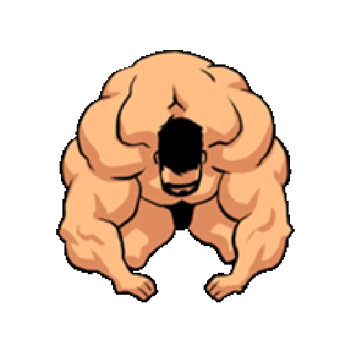 🙌 Стикер «Super Muscle Man» для Telegram