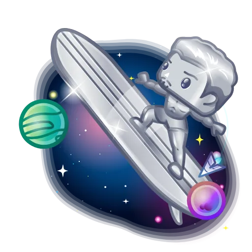 🎁 Эмодзи «Surge Board - эмодзи из новых тг подарков с доской для сёрфа» для Telegram