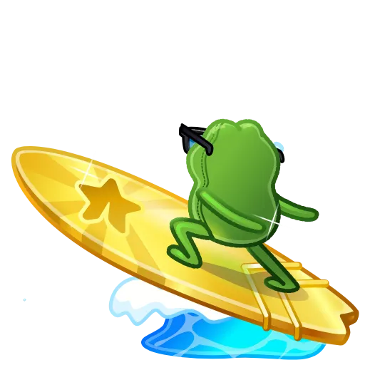 🎁 Эмодзи «Surge Board - эмодзи из новых тг подарков с доской для сёрфа» для Telegram