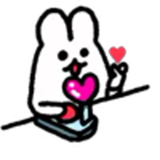 ❤️ Эмодзи «Surreal Rabbit» для Telegram