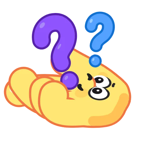 ❓ Стикер «Questions» для Telegram