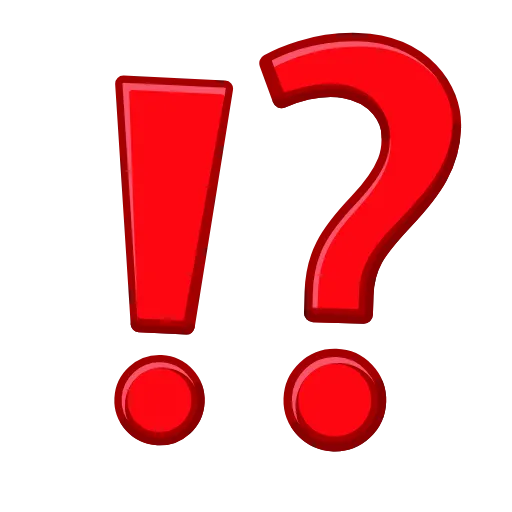 ⁉️ Стикер «Questions» для Telegram