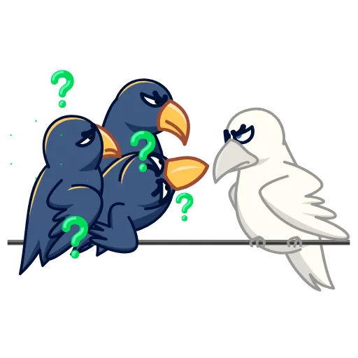 ❓ Стикер «Questions» для Telegram