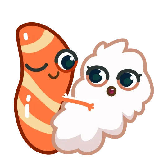 👩‍❤️‍👨 Стикер «Sushi» для Telegram