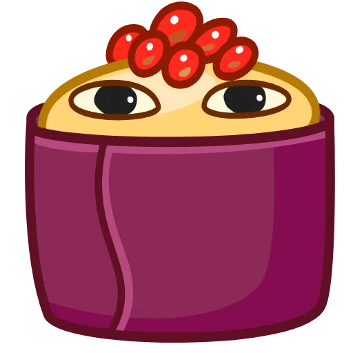 😑 Стикер «Sushi» для Telegram