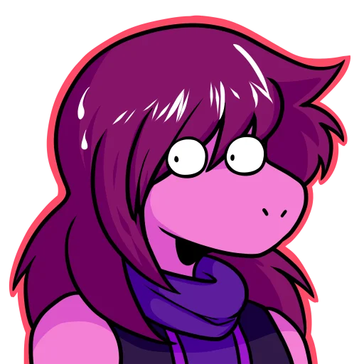 👀 Стикер «Susie_Deltarune» для Telegram