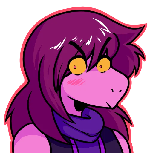 😳 Стикер «Susie_Deltarune» для Telegram