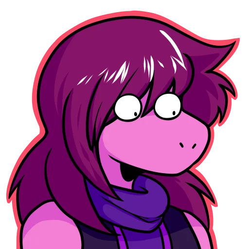 👀 Стикер «Susie_Deltarune» для Telegram