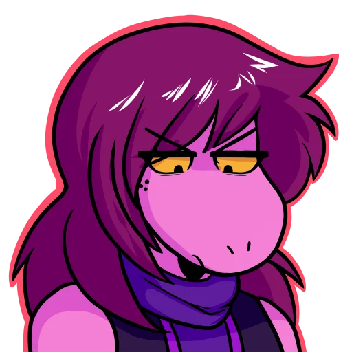 😒 Стикер «Susie_Deltarune» для Telegram