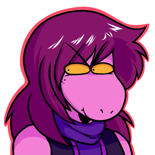 👀 Стикер «Susie_Deltarune» для Telegram
