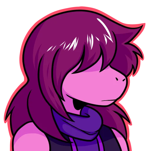 Стикерпак Susie_Deltarune для Telegram