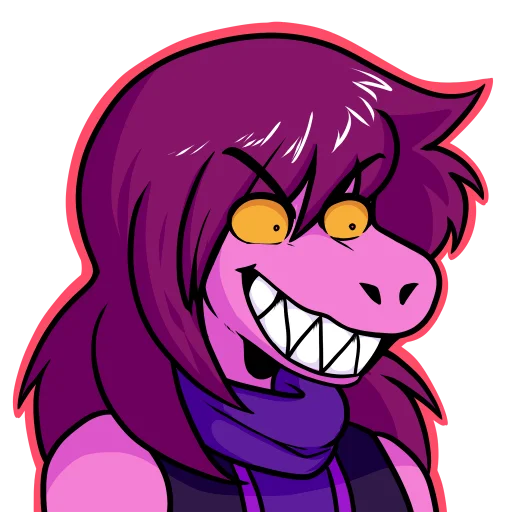 😡 Стикер «Susie_Deltarune» для Telegram