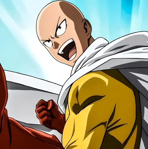😄 Стикер «One Punch Man Saitama» для Telegram