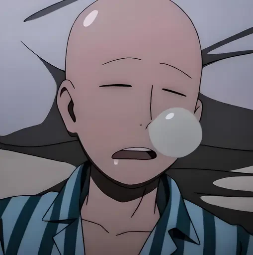 😪 Стикер «One Punch Man Saitama» для Telegram