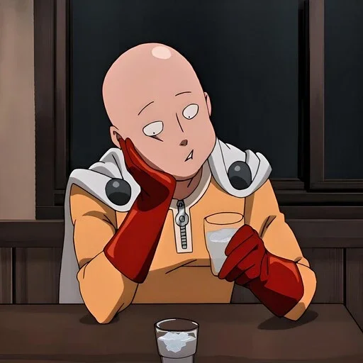 😒 Стикер «One Punch Man Saitama» для Telegram