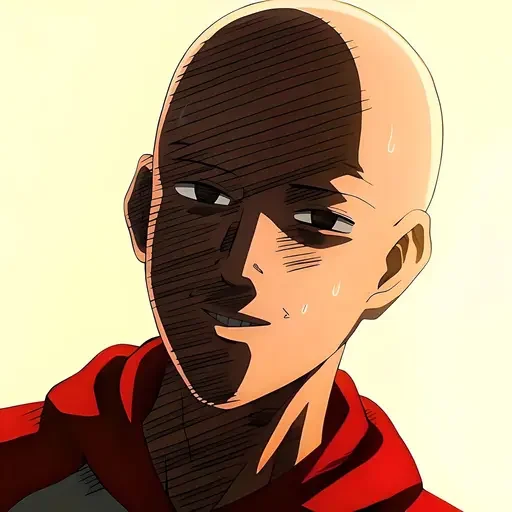 😅 Стикер «One Punch Man Saitama» для Telegram
