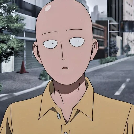 😵 Стикер «One Punch Man Saitama» для Telegram