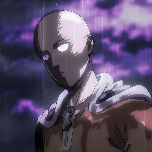 👿 Стикер «One Punch Man Saitama» для Telegram