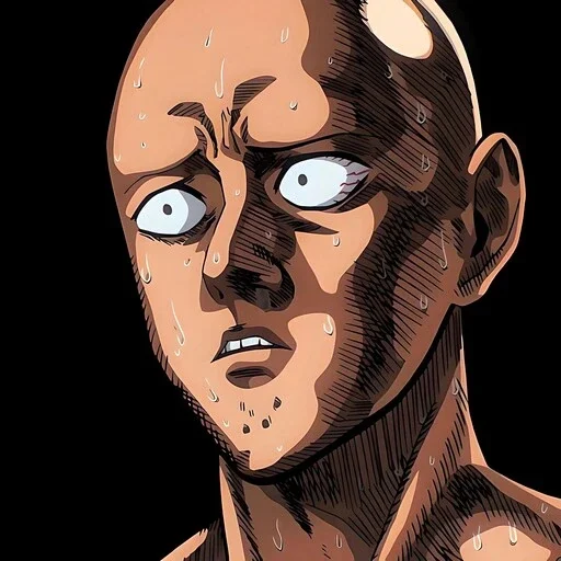 😰 Стикер «One Punch Man Saitama» для Telegram