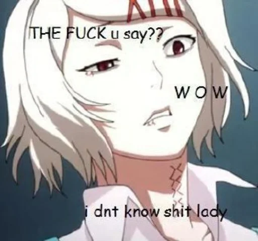 🤨 Стикер «Suzuya juuzou /̶» для Telegram