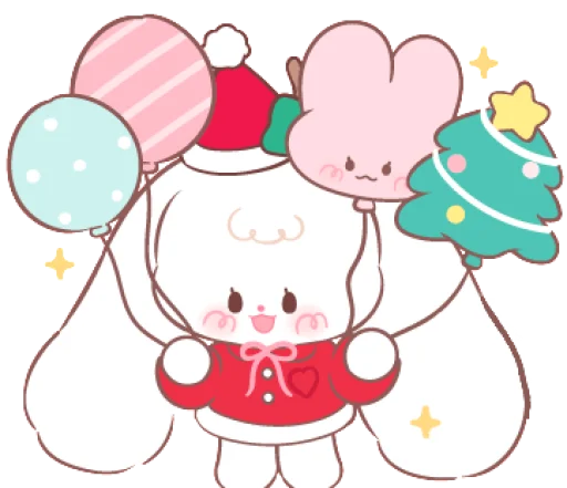 🎈 Стикер «new year ->» для Telegram