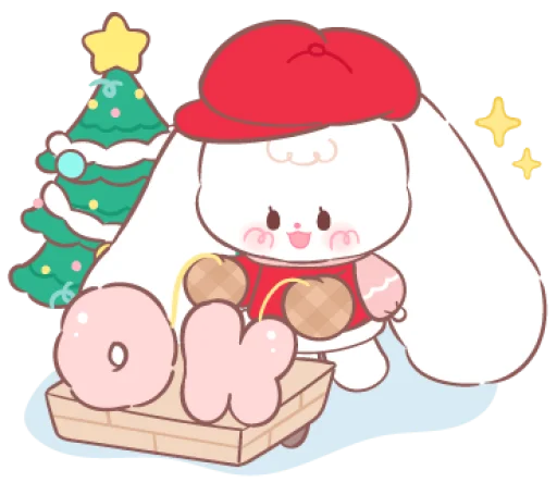 🆗 Стикер «new year ->» для Telegram
